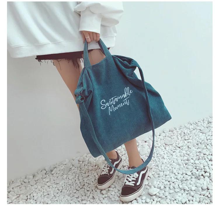 Large Corduroy Handbags