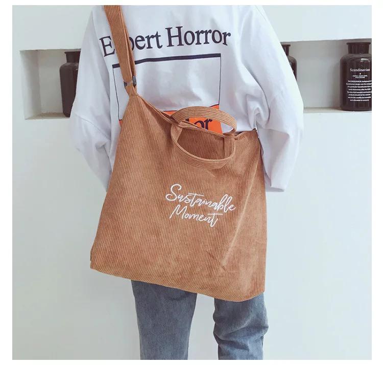 Large Corduroy Handbags
