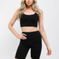 Biker shorts & crop top set