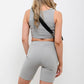 Biker shorts & crop top set