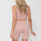 Biker shorts & crop top set